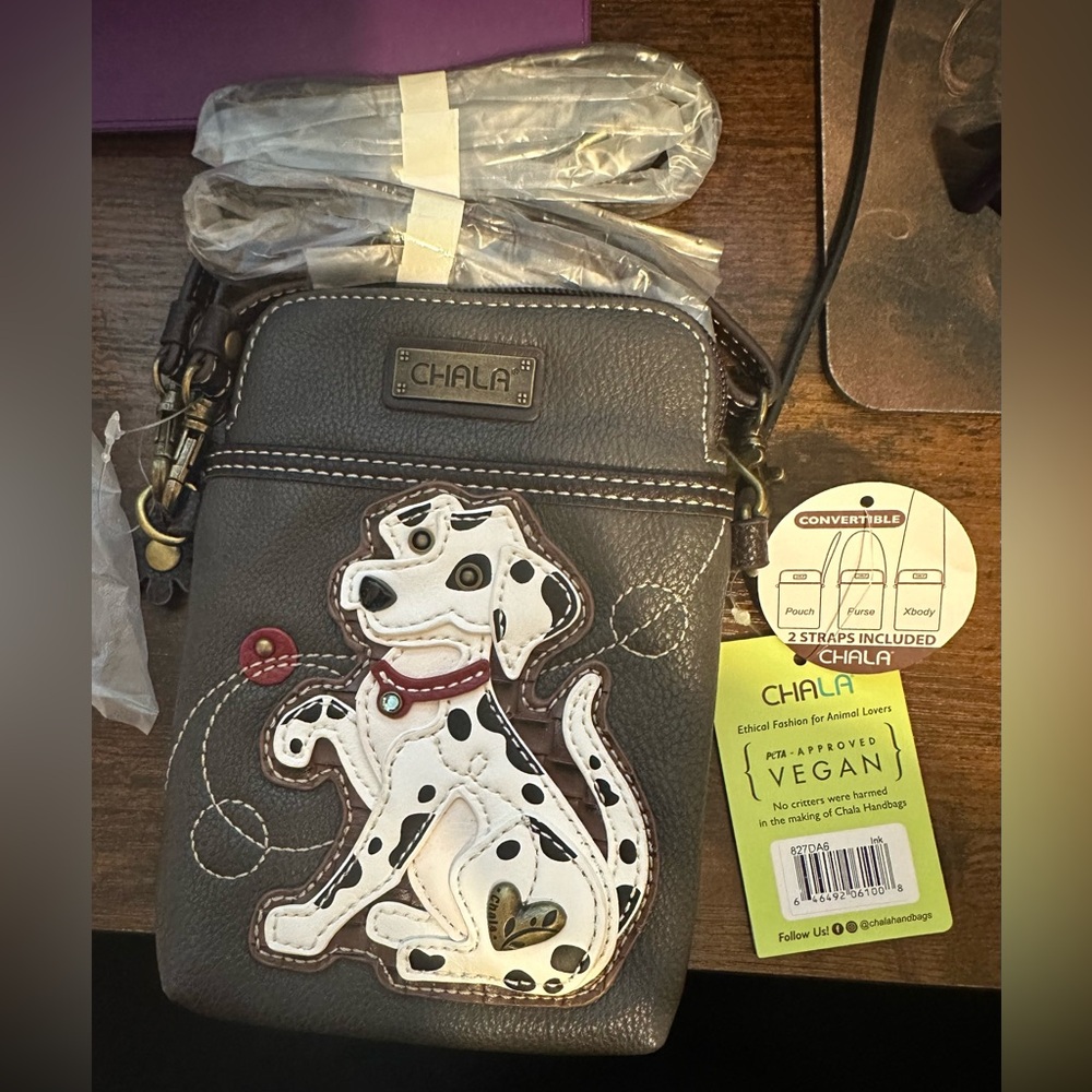 COPY - Dalmatian cross body purse